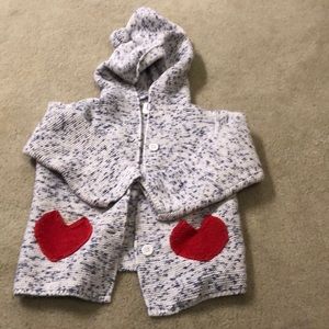 Girls Baby Gap Knit Bear Sweater
